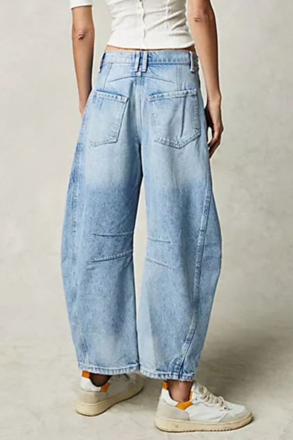 Wide Leg Jeans with Pockets Orchid Unique 