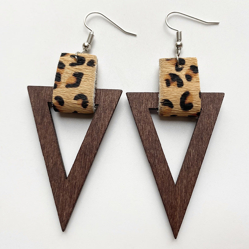 Geometric Drop Earrings Orchid Unique 