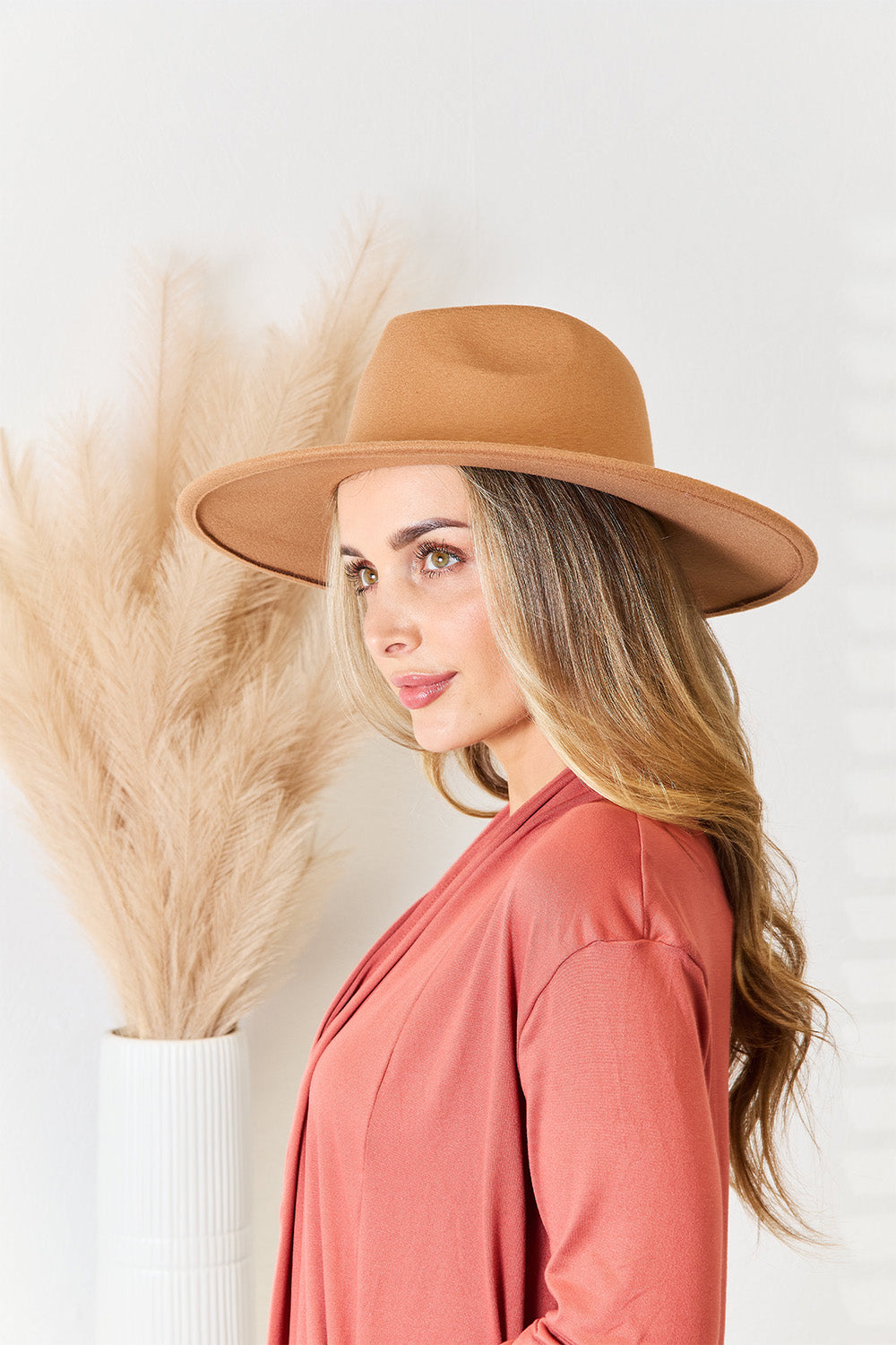 Fame Flat Brim Fedora Fashion Hat Orchid Unique 