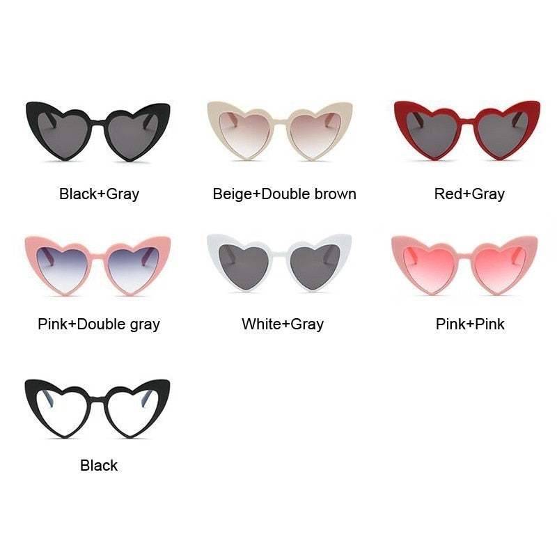 Pink Heart Brand Chic Sunglasses Orchid Unique 