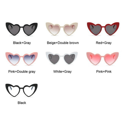 Pink Heart Brand Chic Sunglasses