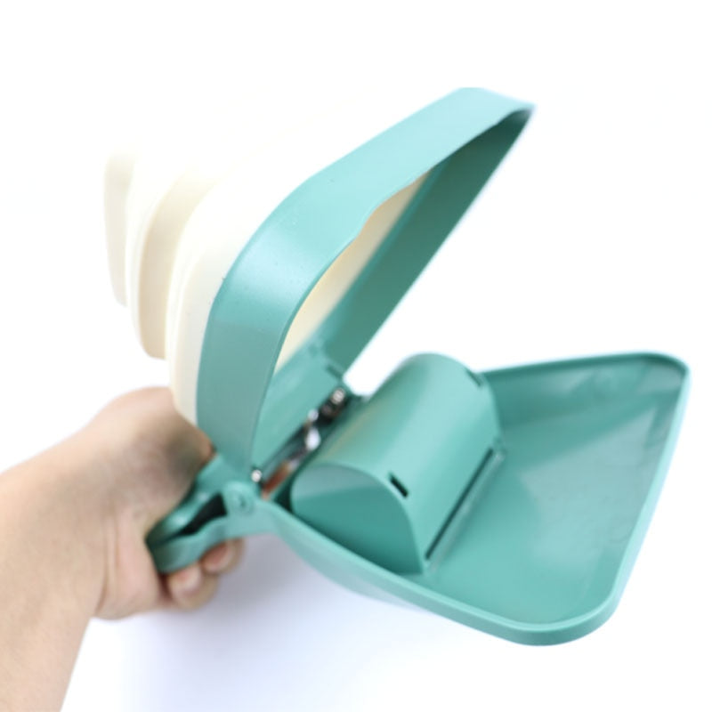 Dog Pet Travel Foldable Pooper Scooper With 1 Roll Decomposable bags Orchid Unique 