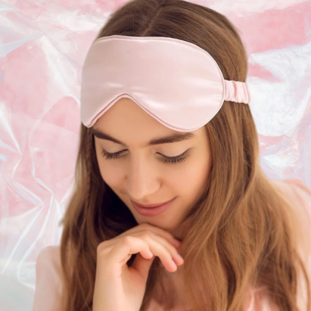 Luxury 100% Mulberry Silk Sleep Mask – Ultra-Soft Eye Shade for Deep Sleep