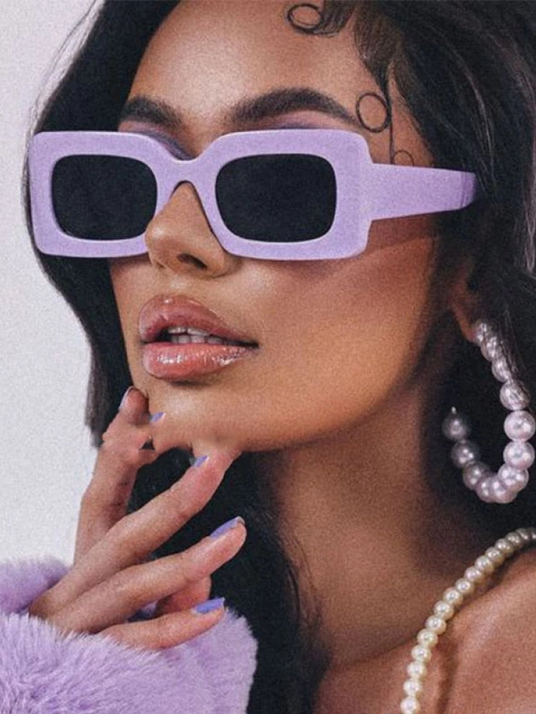 Vintage-inspired rectangle sunglasses Orchid Unique 