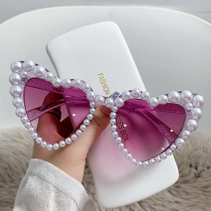 Heart-shaped Sunglasses Orchid Unique 