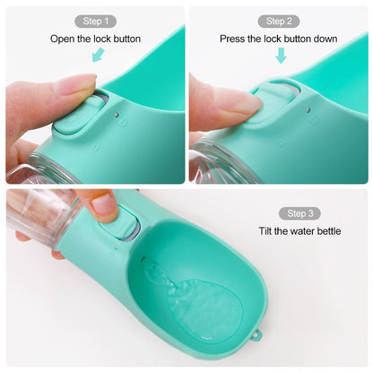 Pet Water Cups Pets Travel Water Bottle Convenient Dogs Drinkers Cats Feeding Bottles Outdoor Cat Drinking Bowl Dog Supplies - Orchid Unique 