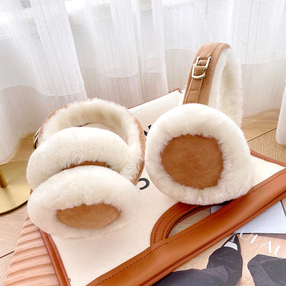 Natural Wool Ear Warmer Ear Muffs