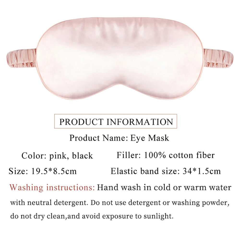 Luxury 100% Mulberry Silk Sleep Mask – Ultra-Soft Eye Shade for Deep Sleep