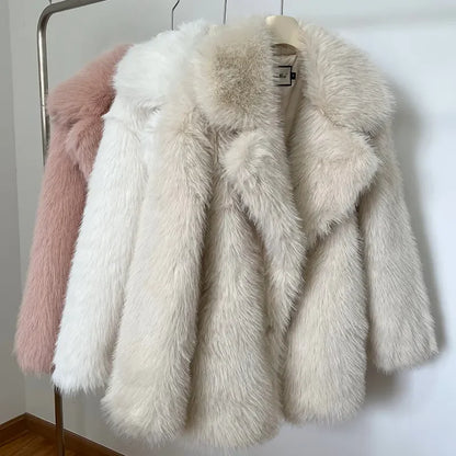 Luxury Eco-Coat: Your Royal Faux Fur Statement Piece