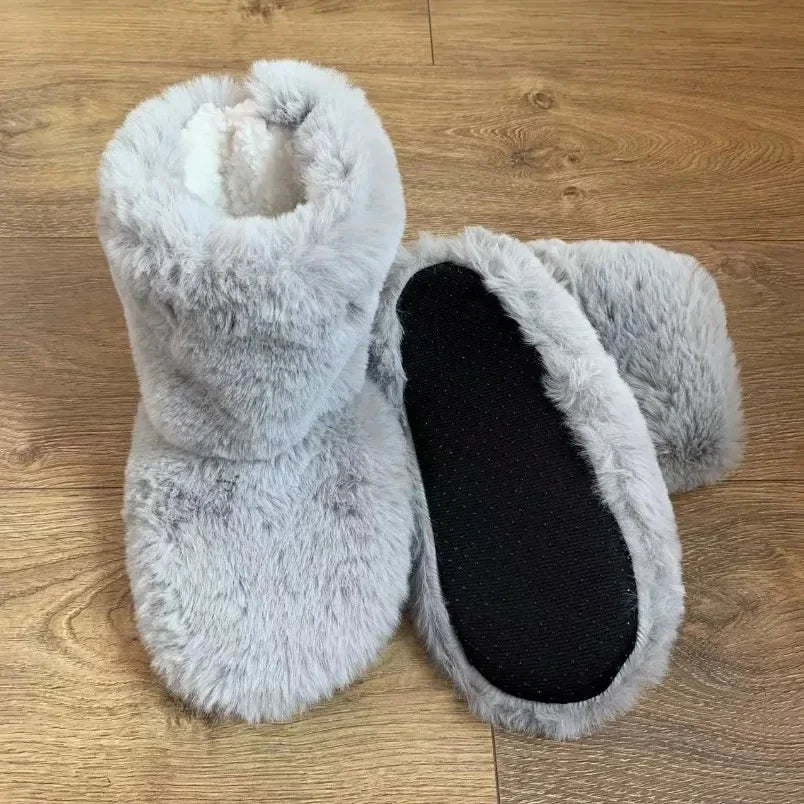 Women's Fuzzy Winter Indoor Slippers – Warm Plush Flat Shoes for Cozy Comfort Orchid Unique 