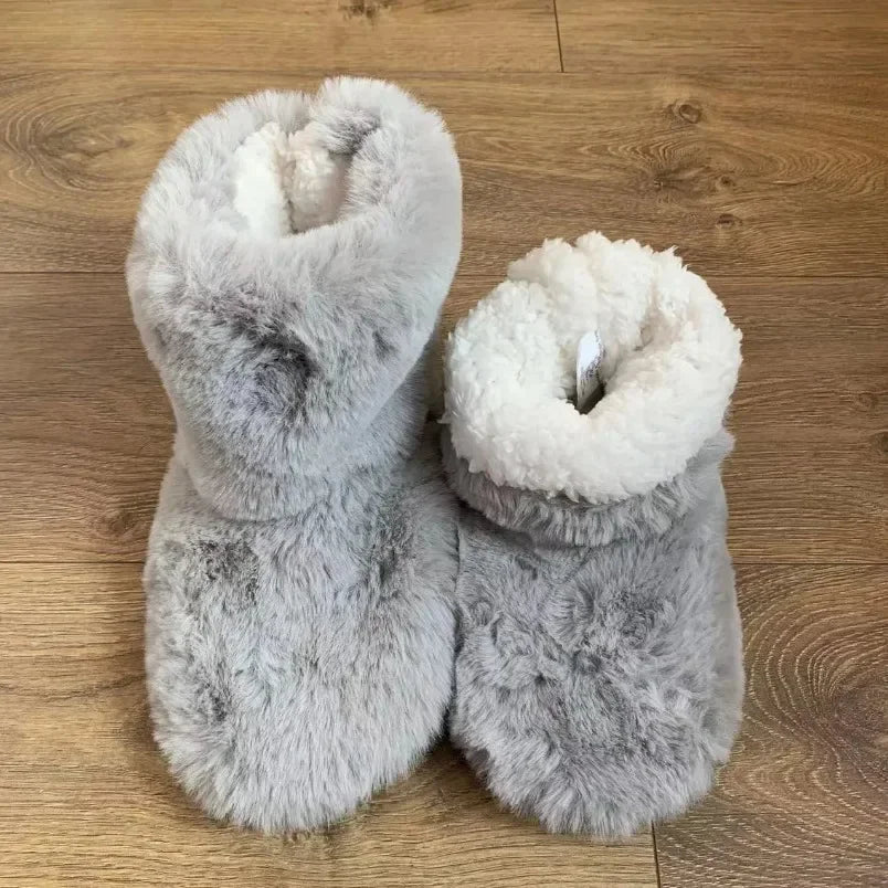 Women's Fuzzy Winter Indoor Slippers – Warm Plush Flat Shoes for Cozy Comfort Orchid Unique 