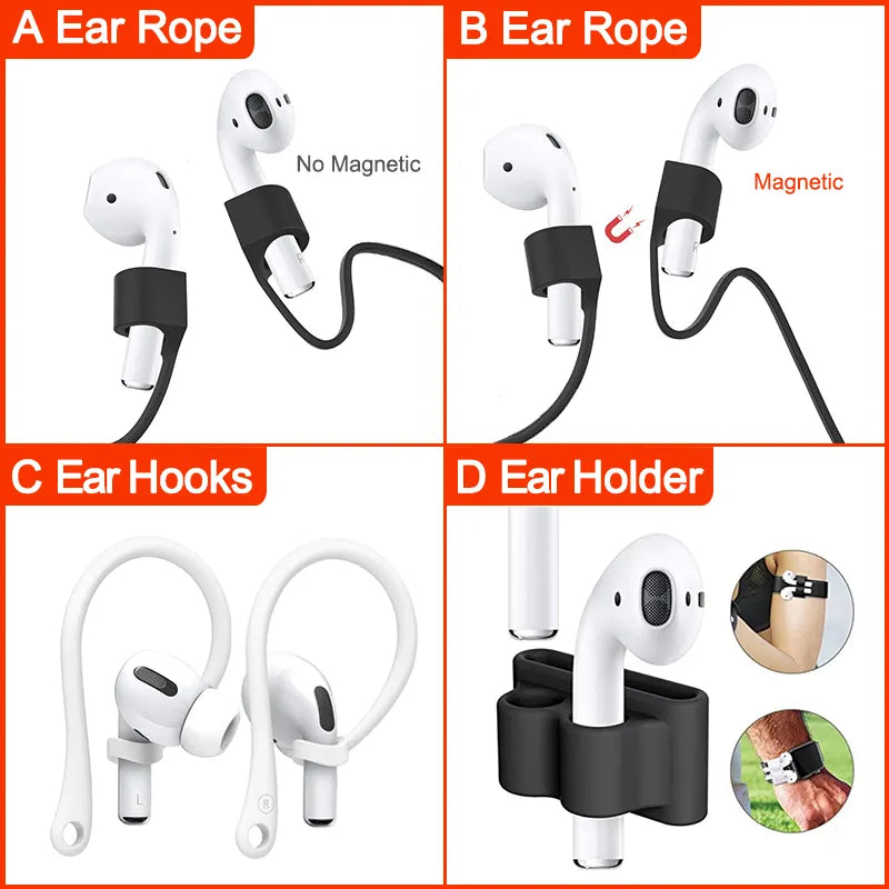 Silicone Earphone Rope Cable for AirPods Pro: Anti-Lost Strap Holder