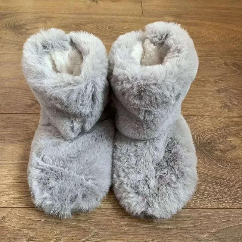 Women's Fuzzy Winter Indoor Slippers – Warm Plush Flat Shoes for Cozy Comfort Orchid Unique 