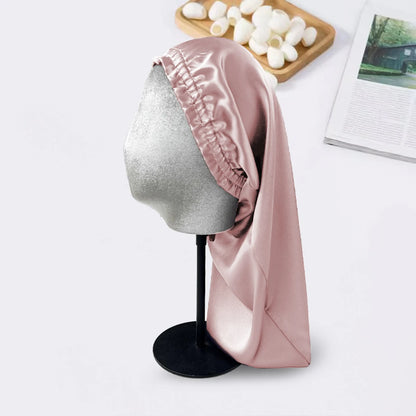22 Momme Pure Mulberry Silk Sleep Bonnet – Long Curly Hair Cap