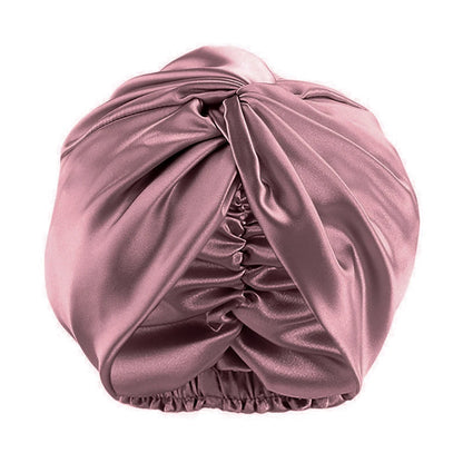 19 Momme Mulberry Silk Sleep Bonnet – Adjustable Twisted Turban