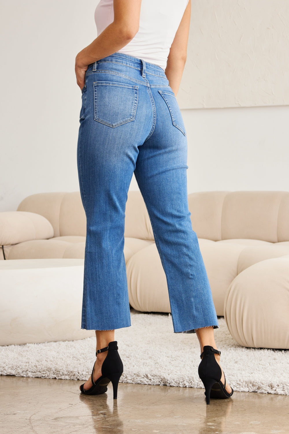 RFM Mini Mia Full Size Tummy Control High Waist Jeans Orchid Unique 