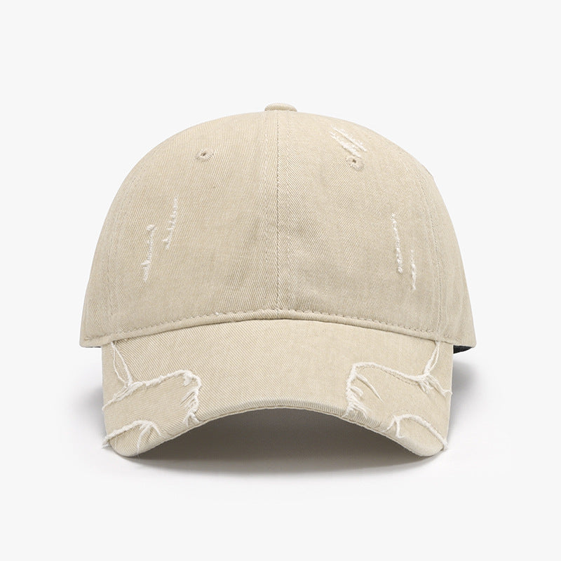 Raw Hem Adjustable Cap Orchid Unique 