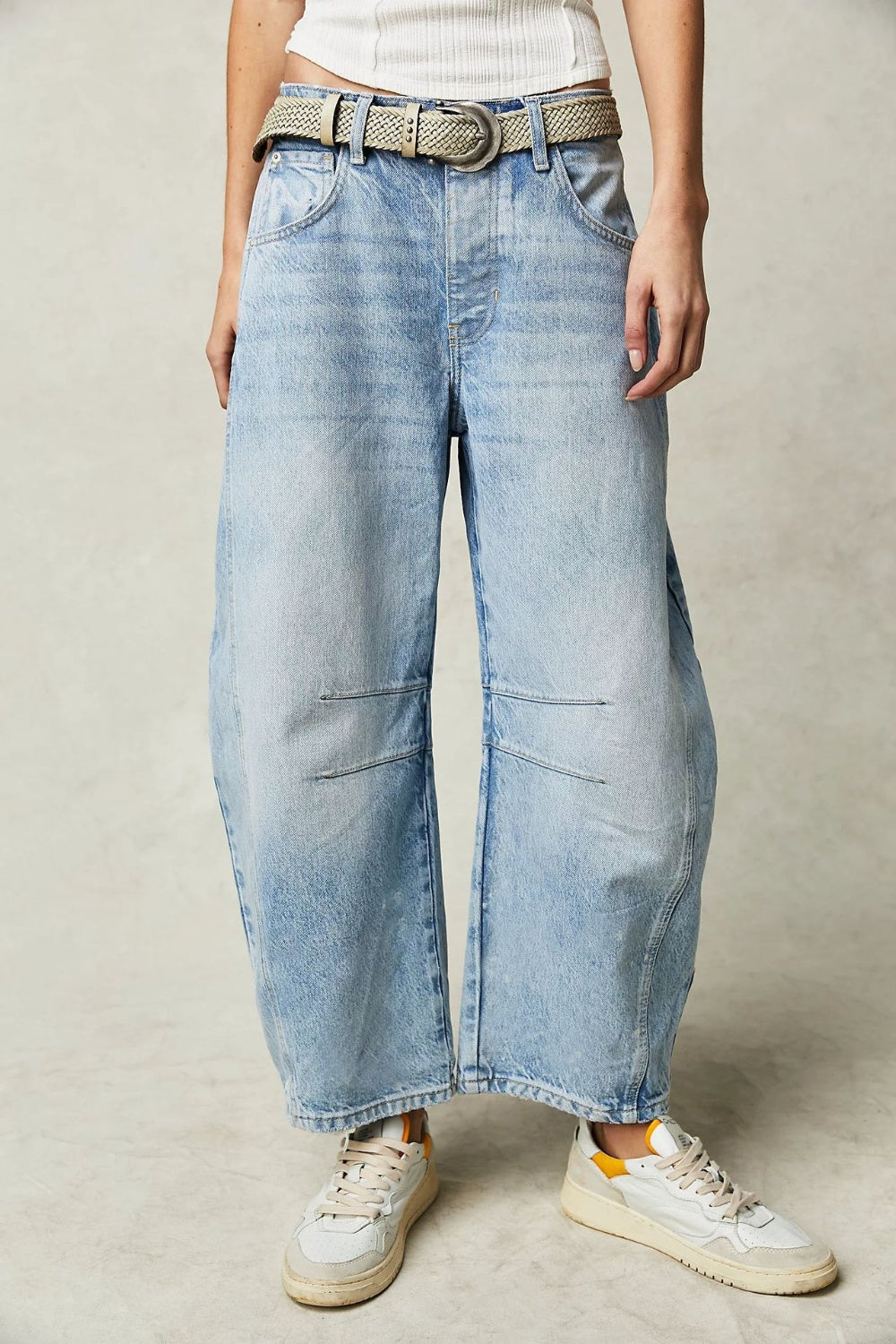 Wide Leg Jeans with Pockets Orchid Unique 