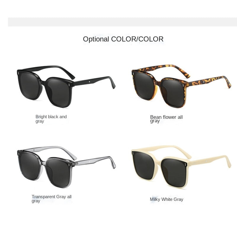 OLOEY New Sunglasses Women Luxury Designer Vintage Square Sun Glasses Classic Eyewear for Lady UV400 Big Frame - Orchid Unique 