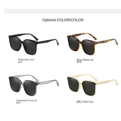 OLOEY New Sunglasses Women Luxury Designer Vintage Square Sun Glasses Classic Eyewear for Lady UV400 Big Frame - Orchid Unique 