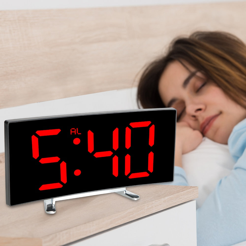 Digital Table Alarm Clock - Orchid Unique 