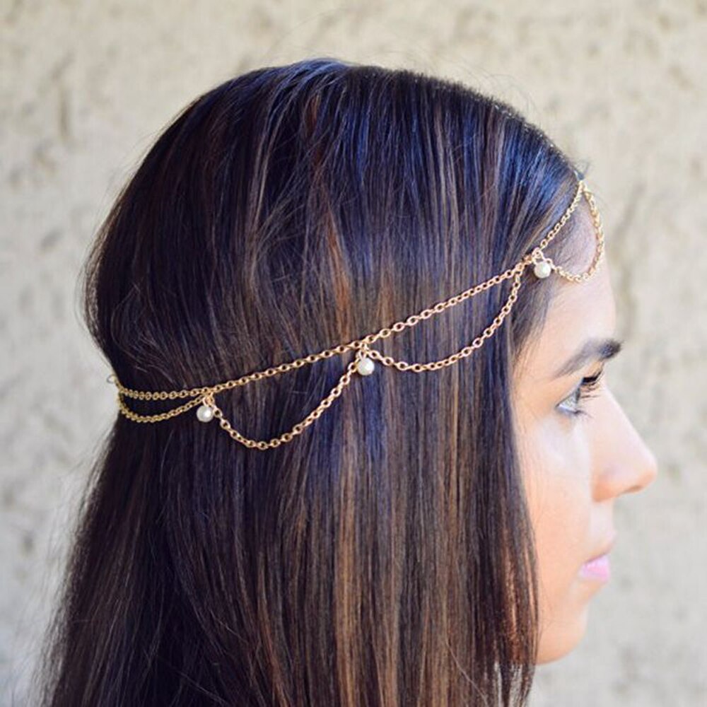 Boho Ethnic Forehead Head Chains - Orchid Unique  Orchid Unique 