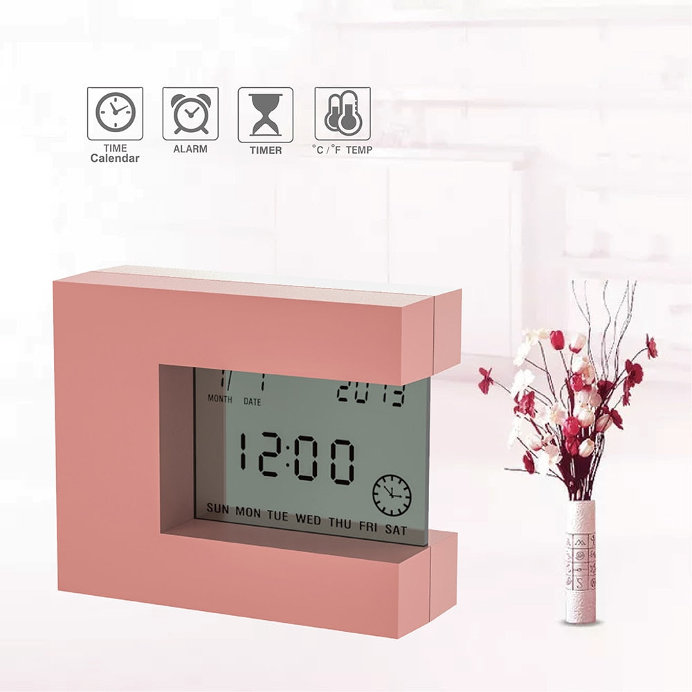 Pink Electronic Desk Alarm clock - Orchid Unique 