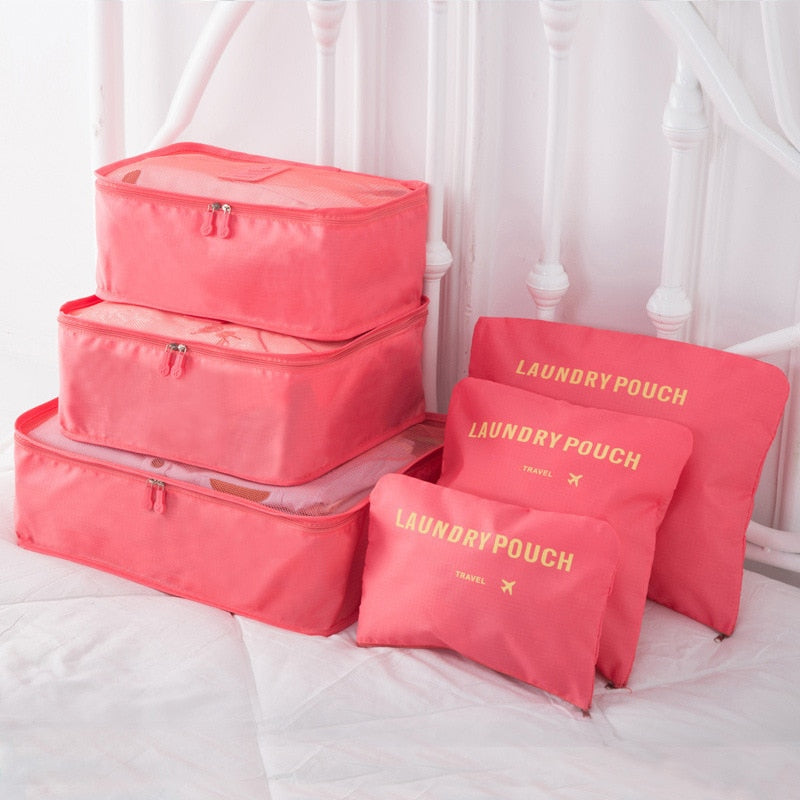 6 PCS Travel Storage Bag - Orchid Unique  Orchid Unique 