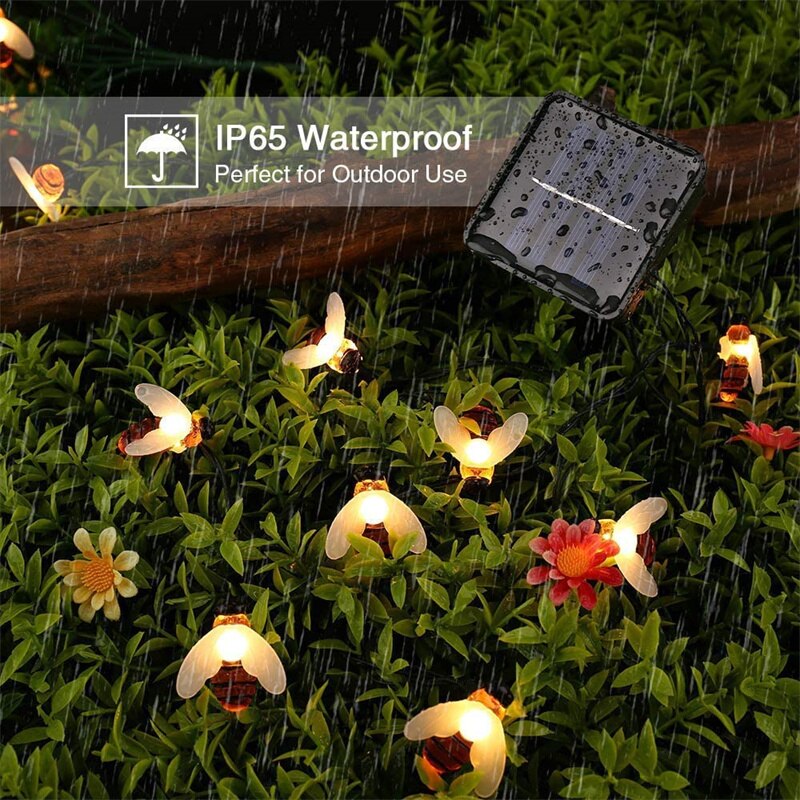 Solar String Lights Outdoor Waterproof - Orchid Unique  Orchid Unique 