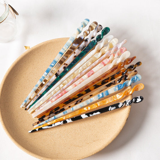 Acetate Hairpins - Orchid Unique
