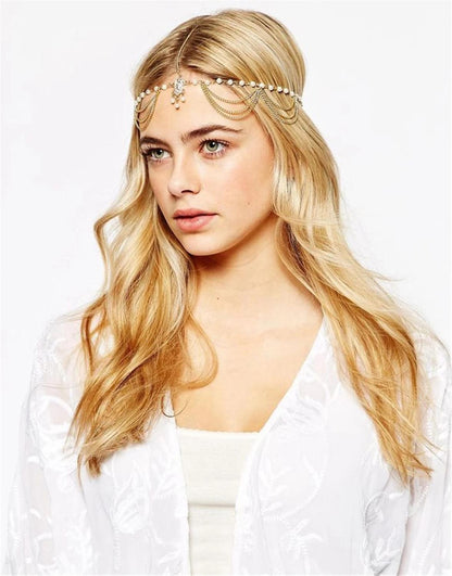 Boho Ethnic Forehead Head Chains - Orchid Unique 