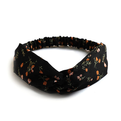 New print Knot Women Headband Vintage Hairband Girls Headwear Leopard Headband Hair Accessories dress Gift hair ties scrunchie - Orchid Unique 