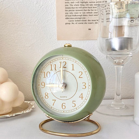 Vintage Desk Clock - Orchid Unique