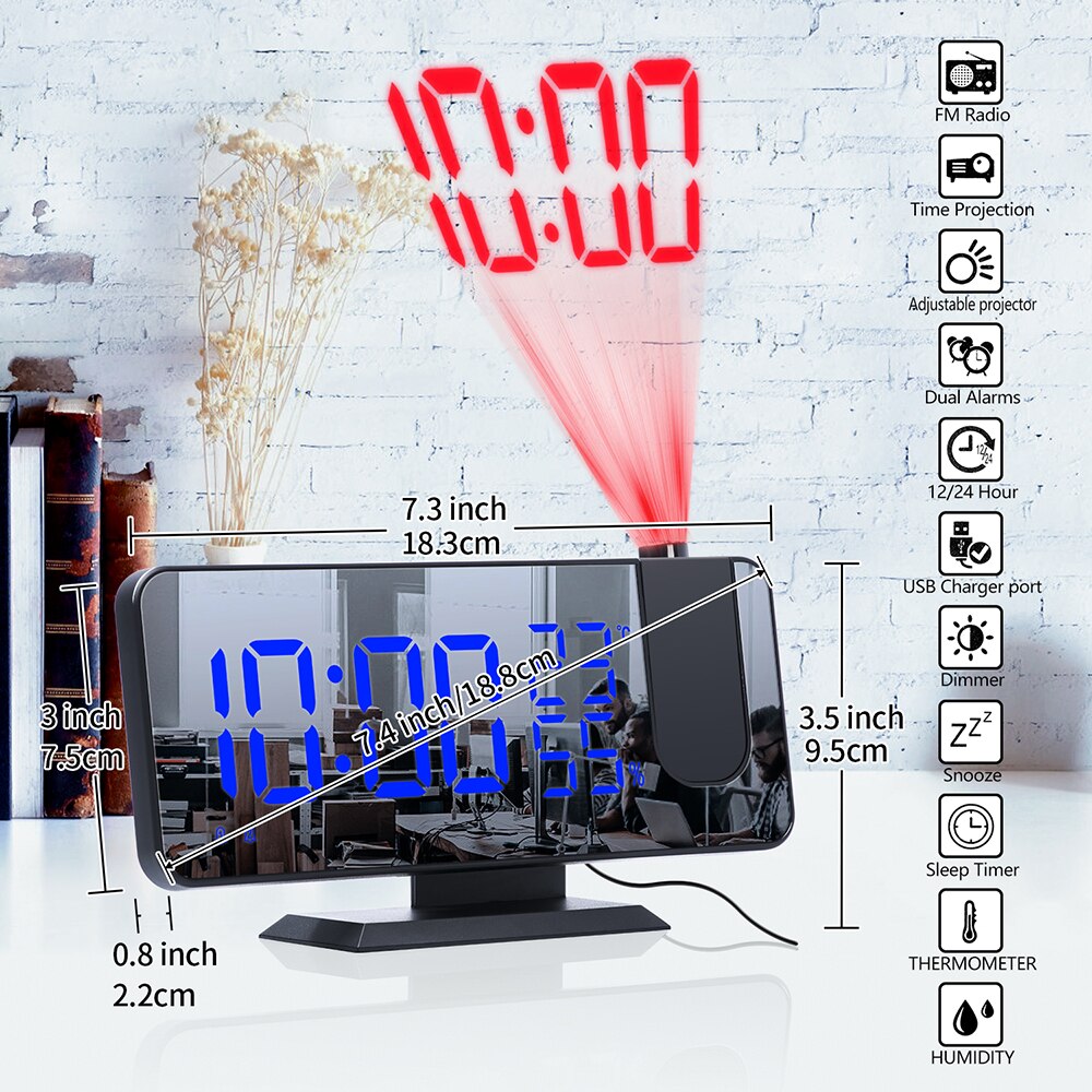 Multifunctional LED Digital Alarm Clock - Orchid Unique 