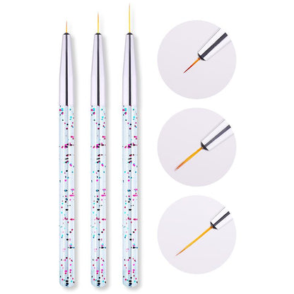 French Stripe Nail Art Liner Brush - Orchid Unique 