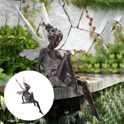 Sitting Fairy Statue - Orchid Unique 