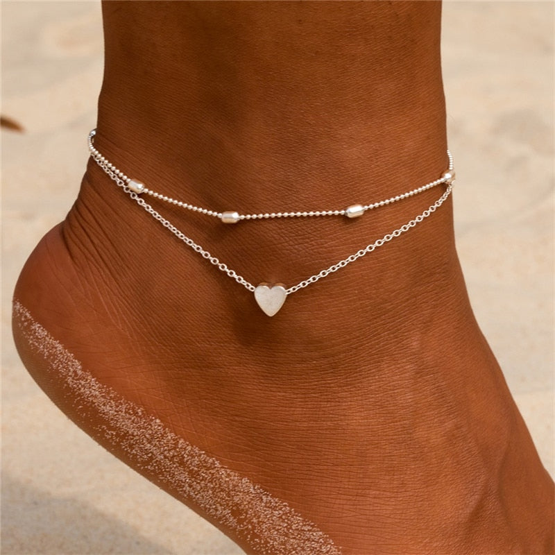 Bohemia Gold Color Chain Ankle Bracelet - Orchid Unique  Orchid Unique 