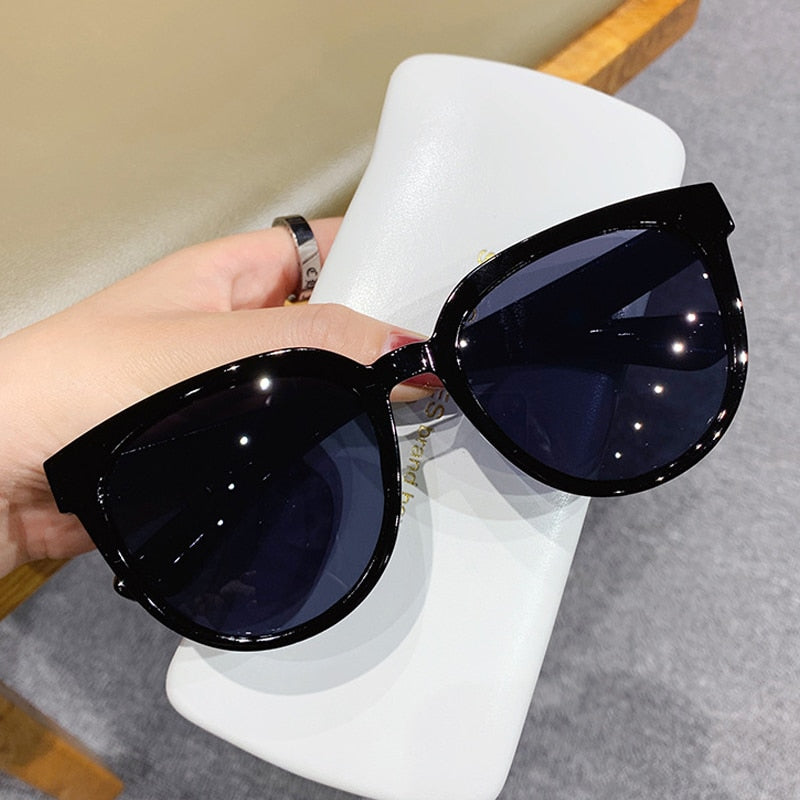 Fashion Cat Eye Sunglasses Woman Brand Designer Shades Retro Mirror Sun Glasses Female Clear Lens Vintage Gafas De Sol - Orchid Unique 