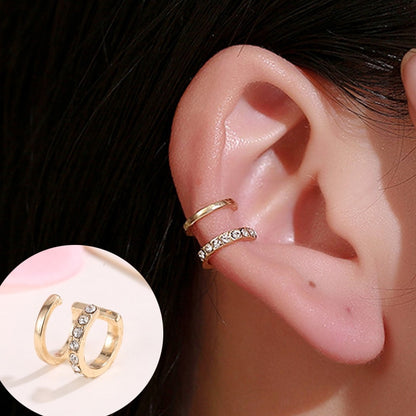 Punk Gold Metal Ear Cuff/Clip - Orchid Unique 