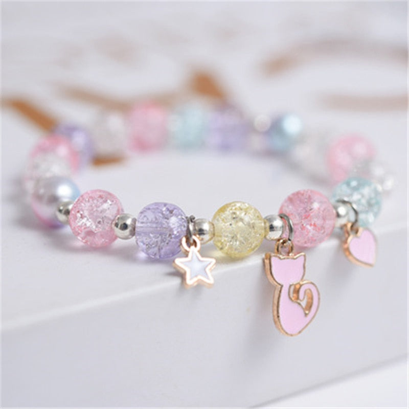 Cute beads Bracelet - Orchid Unique 