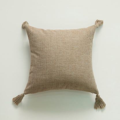 Cotton Hemp Tassel Pillow Cover - Orchid Unique 