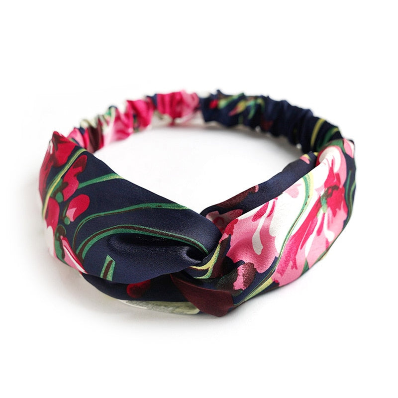 New print Knot Women Headband Vintage Hairband Girls Headwear Leopard Headband Hair Accessories dress Gift hair ties scrunchie - Orchid Unique  Orchid Unique 