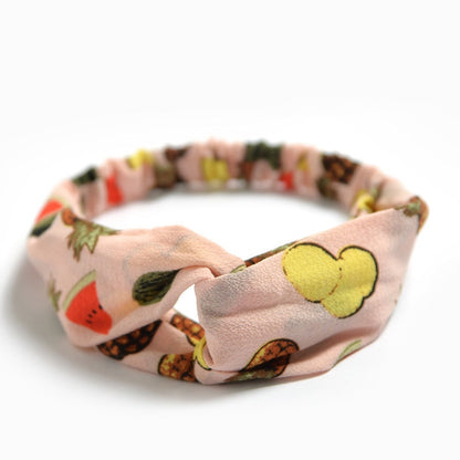 New print Knot Women Headband Vintage Hairband Girls Headwear Leopard Headband Hair Accessories dress Gift hair ties scrunchie - Orchid Unique 