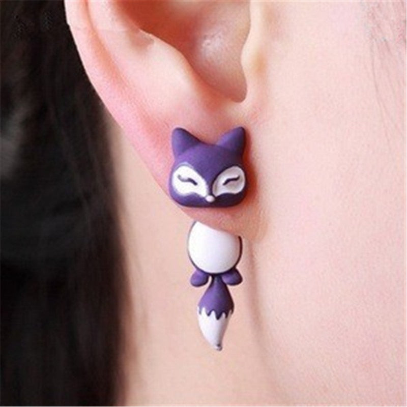 Cute Animal Creative Handmade Earrings - Orchid Unique 