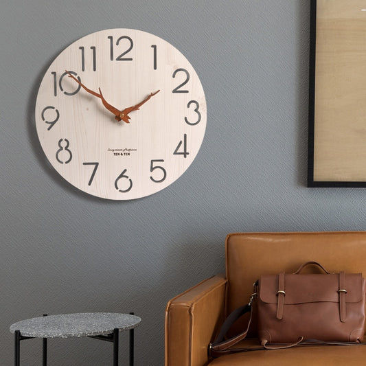 Wooden 3D Wall Clock - Orchid Unique