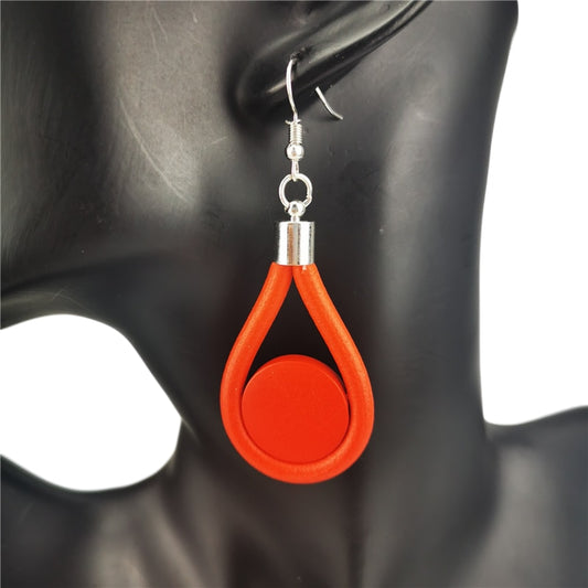 Gothic Wood Earrings - Orchid Unique