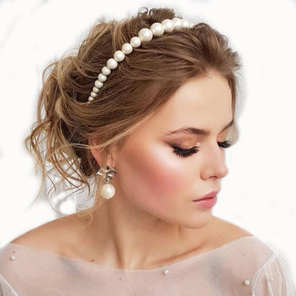 Luxury Big Pearl Hair hoop - Orchid Unique 