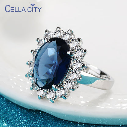 Cellacity Oval Sapphire Rings - Orchid Unique 