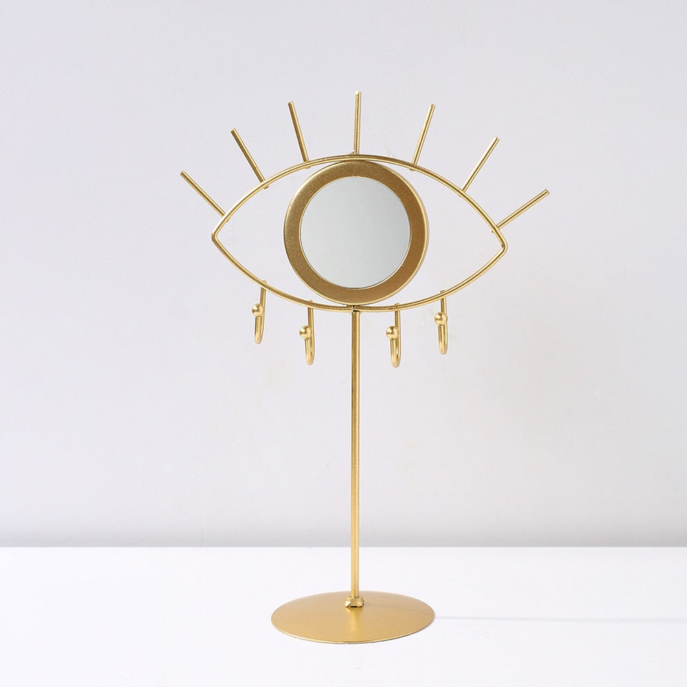 Boho Gold Eye  Makeup Mirrors-Table - Orchid Unique 