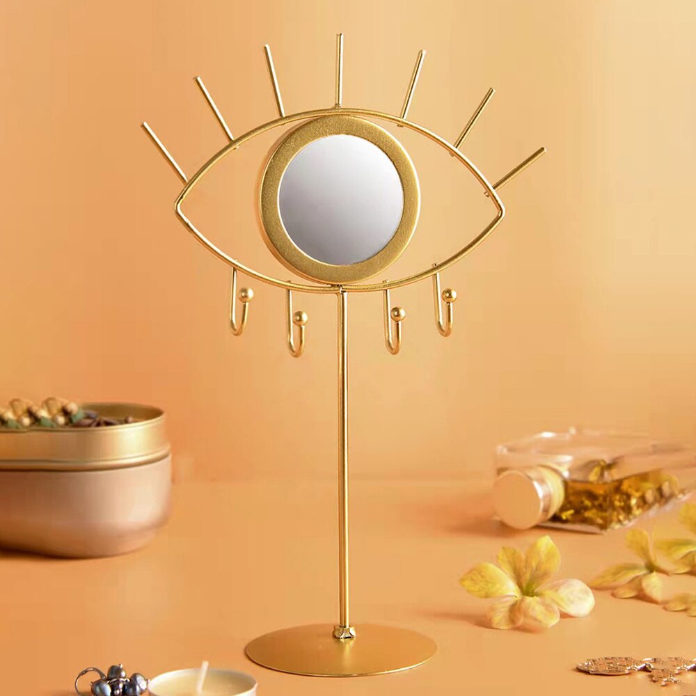 Boho Gold Eye  Makeup Mirrors-Table - Orchid Unique 